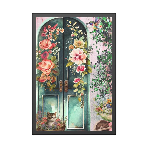 9168667361350978897_2048.jpeg Floral French Front Door Framed Poster