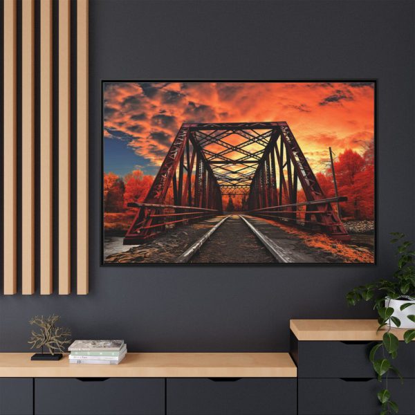 8868950379046223287_2048.jpeg Autumn Bridge Art I Framed Canvas