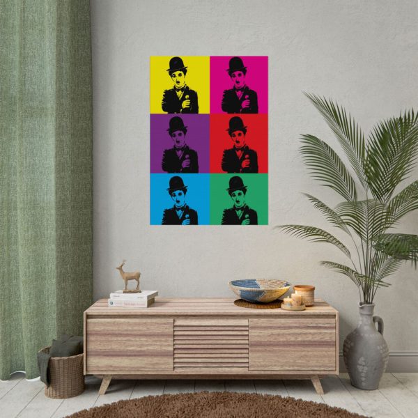 Charlie Chaplin Pop Art Poster
