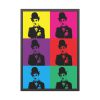 Charlie Chaplin Pop Art Framed Poster