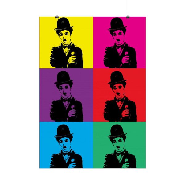 Charlie Chaplin Pop Art Poster