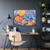 18277469744499936711_2048.jpeg Orange Slices and Orange and Purple Dots Framed Poster