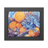 8105049086394722460_2048.jpeg Orange Slices and Orange and Purple Dots Framed Poster