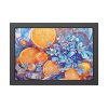 9645660451298699539_2048.jpeg Orange Slices and Orange and Purple Dots Framed Poster