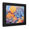 9740679371318733701_2048.jpeg Orange Slices and Orange and Purple Dots Framed Poster